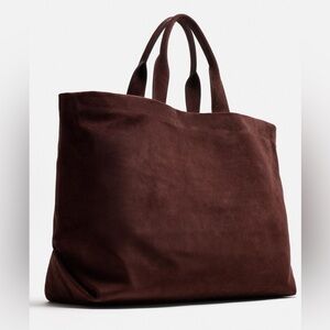 NWT- Zara- leather shopper limited edition